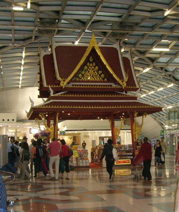 Thailand-Kultur auf dem Flughafen