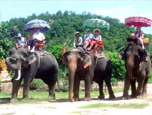 “Hoch zu Elefant” durch Thailand